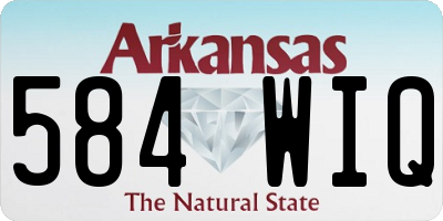 AR license plate 584WIQ