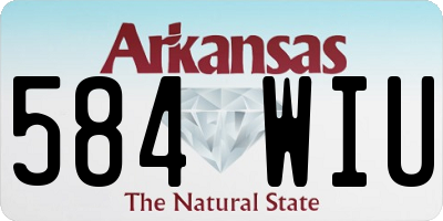 AR license plate 584WIU