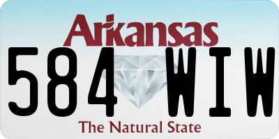 AR license plate 584WIW