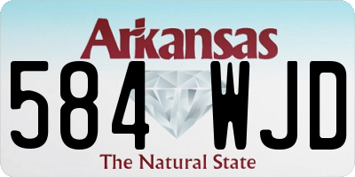 AR license plate 584WJD