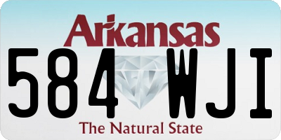AR license plate 584WJI
