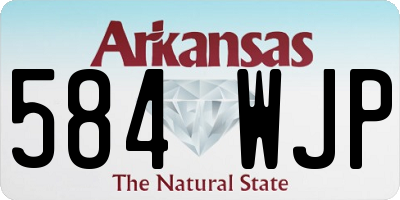 AR license plate 584WJP