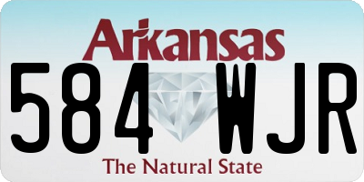 AR license plate 584WJR
