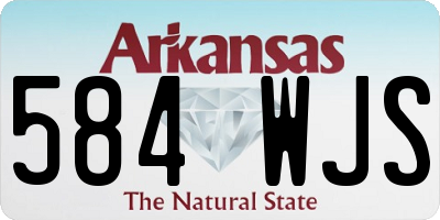 AR license plate 584WJS