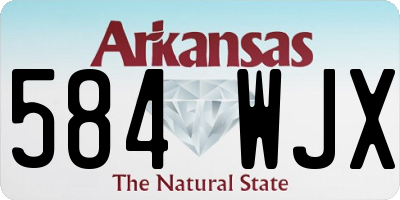 AR license plate 584WJX