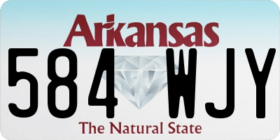 AR license plate 584WJY
