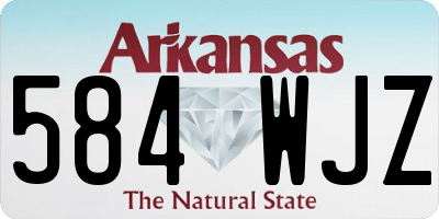 AR license plate 584WJZ
