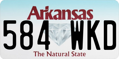 AR license plate 584WKD
