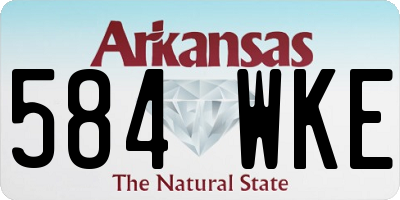 AR license plate 584WKE