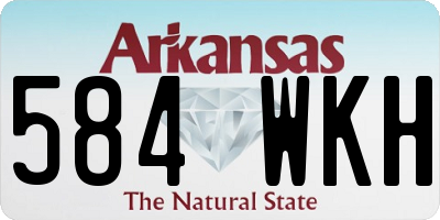 AR license plate 584WKH