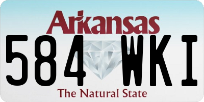 AR license plate 584WKI