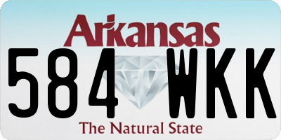 AR license plate 584WKK