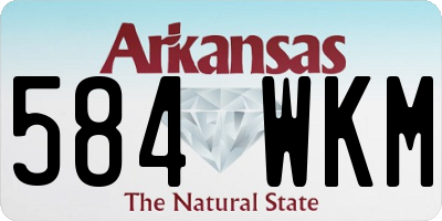 AR license plate 584WKM