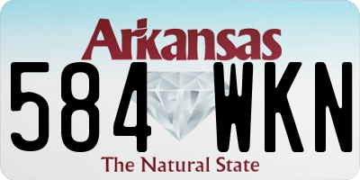 AR license plate 584WKN
