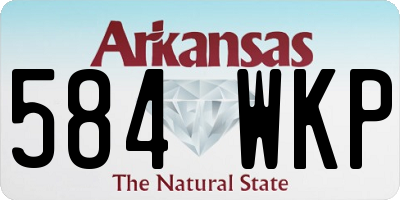 AR license plate 584WKP