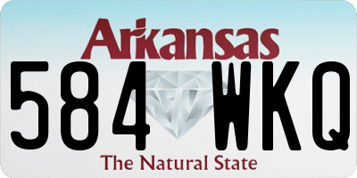 AR license plate 584WKQ