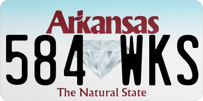 AR license plate 584WKS