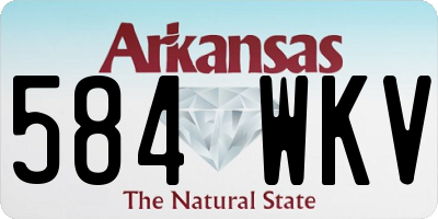 AR license plate 584WKV