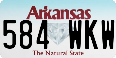 AR license plate 584WKW