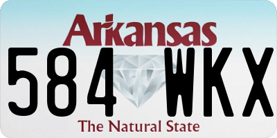 AR license plate 584WKX