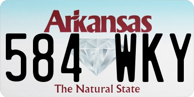 AR license plate 584WKY