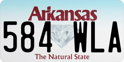 AR license plate 584WLA