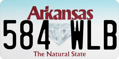AR license plate 584WLB