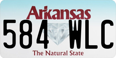 AR license plate 584WLC