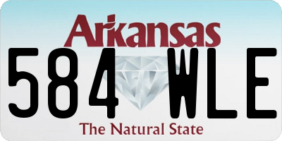 AR license plate 584WLE