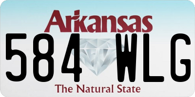 AR license plate 584WLG