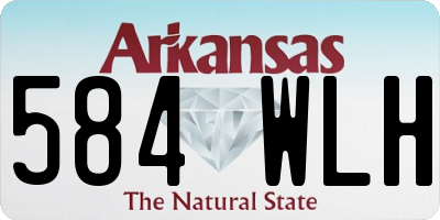 AR license plate 584WLH