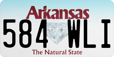 AR license plate 584WLI