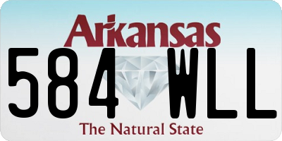 AR license plate 584WLL