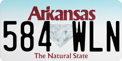 AR license plate 584WLN