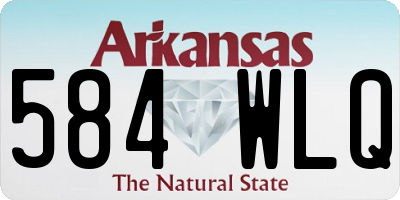 AR license plate 584WLQ
