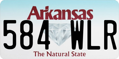 AR license plate 584WLR