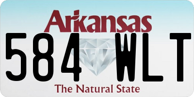 AR license plate 584WLT