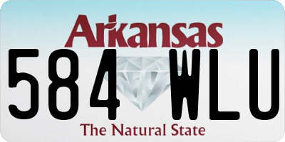 AR license plate 584WLU