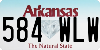 AR license plate 584WLW