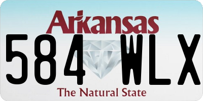 AR license plate 584WLX