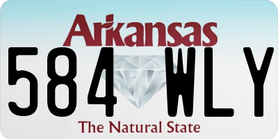 AR license plate 584WLY