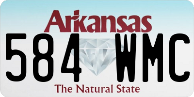 AR license plate 584WMC