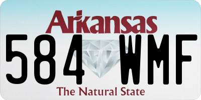 AR license plate 584WMF