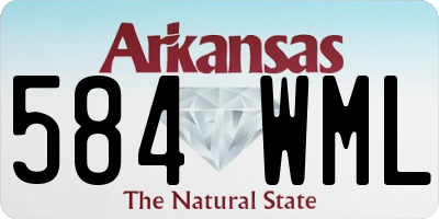 AR license plate 584WML