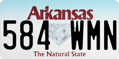 AR license plate 584WMN