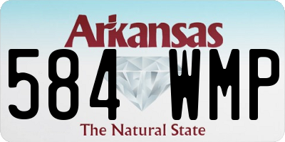 AR license plate 584WMP