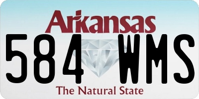AR license plate 584WMS