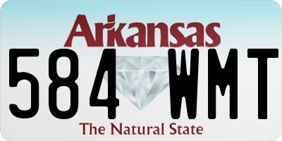 AR license plate 584WMT