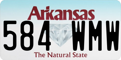 AR license plate 584WMW