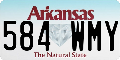 AR license plate 584WMY